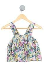 blusa Zara kids estampada com forro