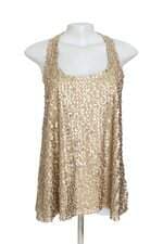 Regata Riachuelo dourada com paetê