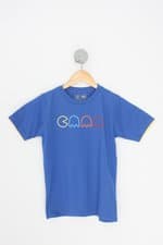 camiseta pic-tá kids azul com silk
