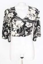 blusa cropped belian feminina floral