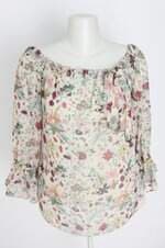 blusa michel abrahão feminina estampada