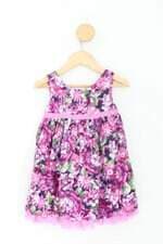 vestido gymboree kids floral com forro e tule
