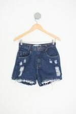 shorts feminino azul
