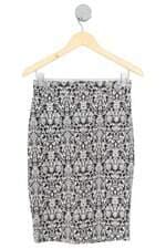saia femininA SEIKI COLLECTION ESTAMPADA com fenda