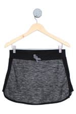 shorts saia esportivo Malwee feminino cinza com recortes