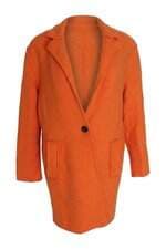 Casaco Alongado Feminino Zara Laranja
