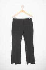 calça de tecido shoulder feminina preta