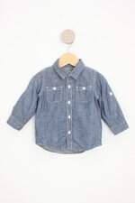 camisa gap kids azul com forro