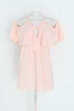 blusa emily jeon feminina rosa com aplique e recortes