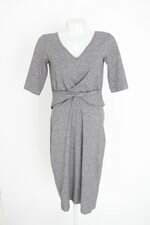 vestido open up feminino cinza