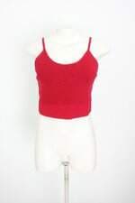 cropped de tricô cuplover feminino vermelho