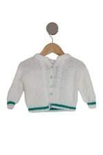 casaco kids branco com touca