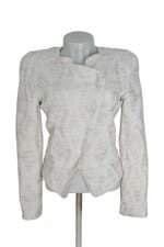 casaco Zara feminino branco com forro