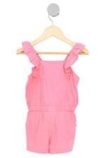 jardineira Renner kids rosa