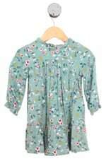 vestido H&M kids verde floral