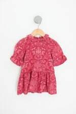 vestido gap kids vermelho estampado