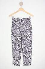 calça de tecido domi modas feminina estampada
