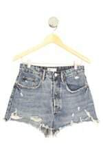 shorts jeans Zara feminino azul