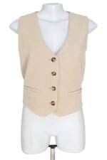 colete Zara feminino bege com forro