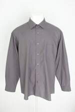camisa pierre cardin masculina cinza