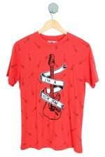 camiseta Zara juvenil estampada com silk