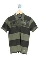 camisa polo Calvin Klein kids verde