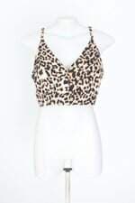 cropped lizie feminina estampada com franzido