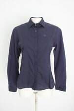 camisa zux feminina azul com bordado
