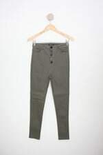 calça de sarja apperloth feminina verde