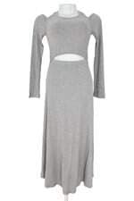 vestido Farm feminino cinza com recortes