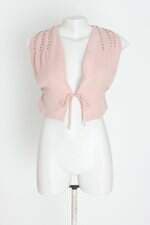blusa justbe feminina rosa com aplique e pregas