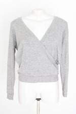 blusa manga longa forever 21 feminina cinza