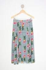 saia ph feminina estampada com fenda