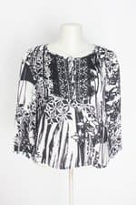blusa enois feminina estampada com bordado