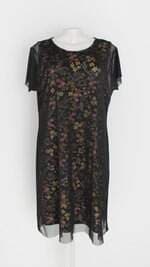 vestido quintess feminino estampado 