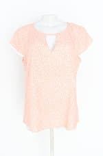 blusa debrum feminina estampada com barra mullet e renda