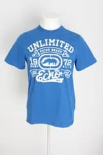 camiseta ecko masculina azul com silk