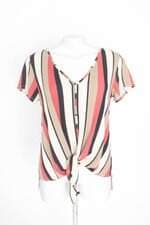 blusa yessica feminina estampada com barra mullet