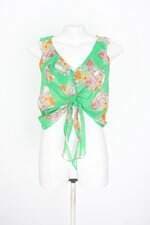 blusa farm feminina estampada com babado