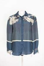 camisa zara feminina estampada 