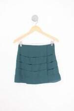 saia bobstore feminina verde com recortes