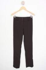 calça de tecido uno collection feminina marrom