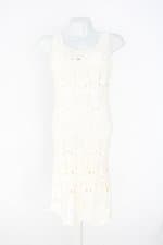 vestido feminino Tricot branco com forro