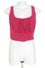 cropped Tvz feminino rosa com pregas