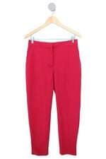 calça de tecido feminina rosa