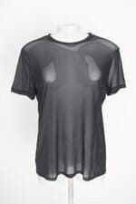 blusa forever 21 feminina preta com transparência