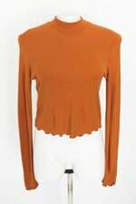 blusa manga longa hering feminina marrom