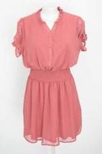 vestido j for justify feminino rosa com com forro