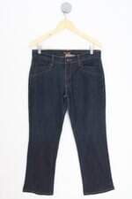 calça jeans lado avesso feminina azul