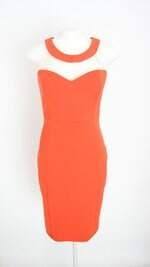 vestido aquamar feminino laranja com tule